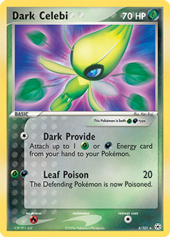 Dark Celebi 4/101 Pokémon card from Ex Hidden Legends for sale at best price