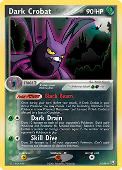 Carte Pokémon Dark Crobat 3/109 de la série Ex Team Rocket Returns en vente au meilleur prix