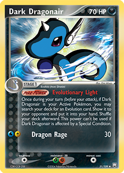 Carte Pokémon Peu commune Dark Dragonair 31/109 de la série Ex Team Rocket Returns