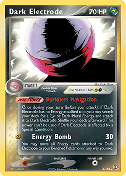 Carte Pokémon Dark Electrode 4/109 de la série Ex Team Rocket Returns en vente au meilleur prix