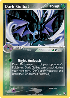 Dark Golbat 34/109 Pokémon card from Ex Team Rocket Returns for sale at best price