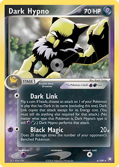 Carte Pokémon Dark Hypno 6/109 de la série Ex Team Rocket Returns en vente au meilleur prix