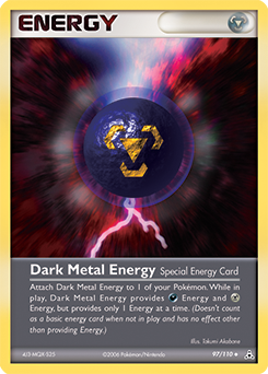 Carte Pokémon Énergie Métal Obscur 97/110 de la série Ex Fantômes Holon en vente au meilleur prix