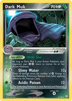 Carte Pokémon Rare Dark Muk 16/109 de la série Ex Team Rocket Returns