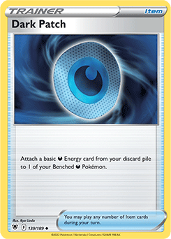 Uncommon Pokémon card Dark Patch 139/189 from Astral Radiance expansion