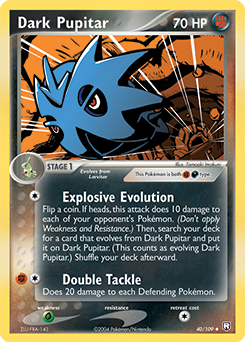Carte Pokémon Dark Pupitar 40/109 de la série Ex Team Rocket Returns en vente au meilleur prix
