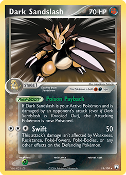 Carte Pokémon Dark Sandslash 18/109 de la série Ex Team Rocket Returns en vente au meilleur prix