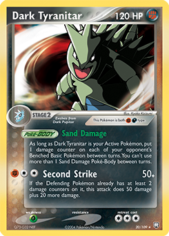 Carte Pokémon Dark Tyranitar 20/109 de la série Ex Team Rocket Returns en vente au meilleur prix