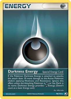 Carte Pokémon Énergie Obscurité 96/115 de la série Ex Forces Cachées en vente au meilleur prix
