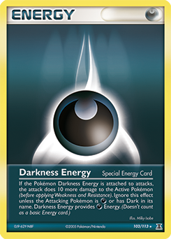 Carte Pokémon Énergie Obscurité 103/113 de la série Ex Espèces Delta en vente au meilleur prix