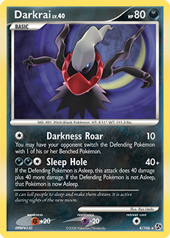 Darkrai 4/106 Pokémon card from Great Encounters for sale at best price