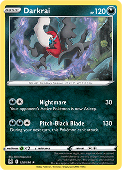 Darkrai 120/196 Pokémon card from Lost Origin for sale at best price