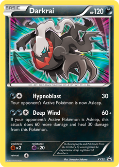 Promo Pokémon card Darkrai XY22 from XY Promos expansion