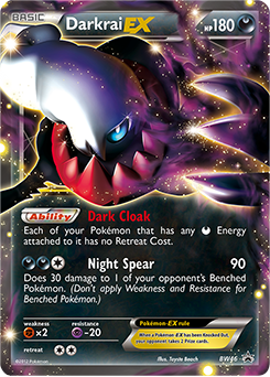 Promo Pokémon card Darkrai EX BW46 from Back & White Promos expansion