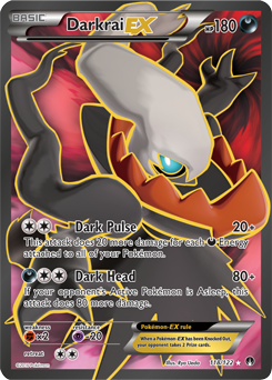 Full Art Pokémon Pokémon card Darkrai EX 118/122 from Breakpoint expansion