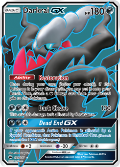 Darkrai GX 139/147 Pokémon card from Burning Shadows for sale at best price