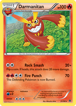 Darmanitan 21/98 Pokémon card from Emerging Powers for sale at best price