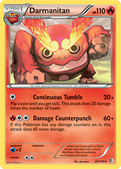Darmanitan 28/149 Pokémon card from Boundaries Crossed for sale at best price