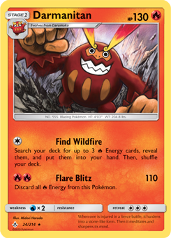 Darmanitan 24/214 Pokémon card from Unbroken Bonds for sale at best price
