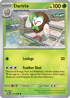 Dartrix 11/88 Pokémon card from Perfect Order for sale at best price