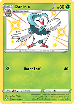 Dartrix SV002/SV122 Pokémon card from Shining Fates for sale at best price