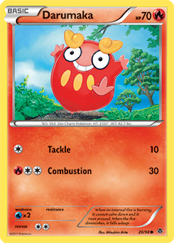 Darumaka 20/98 Pokémon card from Emerging Powers for sale at best price