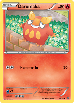 Darumaka 17/99 Pokémon card from Next Destinies for sale at best price