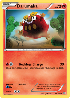 Darumaka 27/149 Pokémon card from Boundaries Crossed for sale at best price