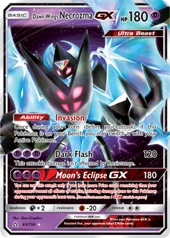 Dawn Wings Necrozma GX 63/156 Pokémon card from Untra Prism for sale at best price