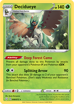 Decidueye 008/072 Pokémon card from Shining Fates for sale at best price