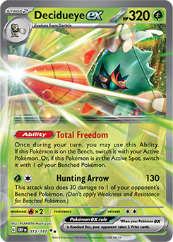 Decidueye ex 15/197 Pokémon card from Obsidian Flames for sale at best price