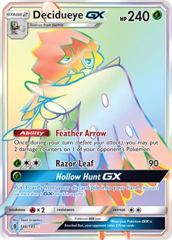 Decidueye GX 146/145 Pokémon card from Guardians Rising for sale at best price