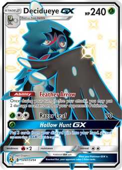 Decidueye GX SV47/SV94 Pokémon card from Hidden Fates for sale at best price