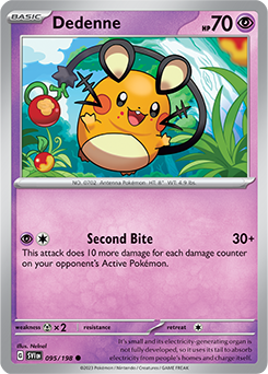 Dedenne 095/198 Pokémon card from Scarlet & Violet for sale at best price