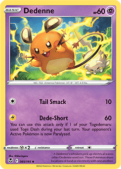 Dedenne 085/195 Pokémon card from Silver Tempest for sale at best price