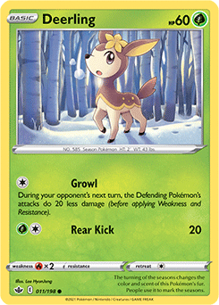 Deerling 11/198 Pokémon card from Chilling Reign for sale at best price