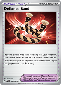 Uncommon Pokémon card Defiance Band 169/198 from Scarlet & Violet expansion