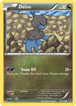 Deino 72/119 Pokémon card from Phantom Forces for sale at best price