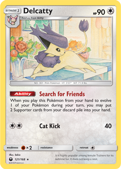 Delcatty 121/168 Pokémon card from Celestial Storm for sale at best price