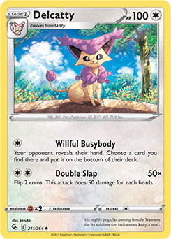 Uncommon Pokémon card Delcatty 211/264 from Fusion Strike expansion