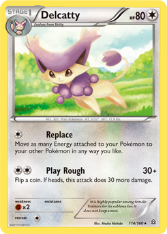 Delcatty 114/160 Pokémon card from Primal Clash for sale at best price