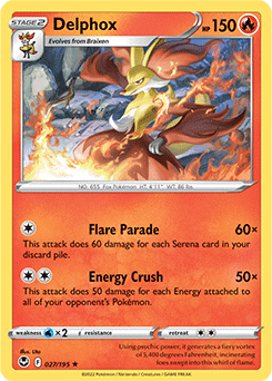 Delphox 027/195 Pokémon card from Silver Tempest for sale at best price