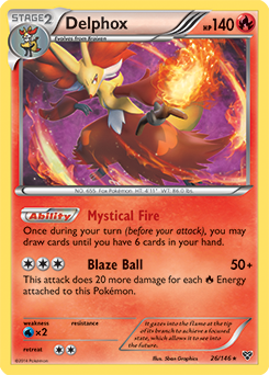Delphox 26/146 Pokémon card from X&Y for sale at best price