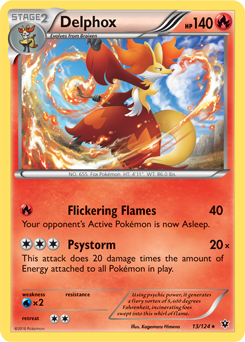 Delphox 13/124 Pokémon card from Fates Collide for sale at best price