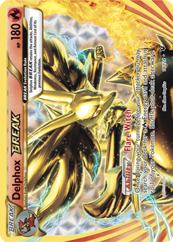 Turbo Pokémon card Delphox BREAK 14/124 from Fates Collide expansion