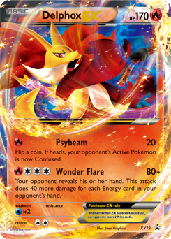 Promo Pokémon card Delphox EX XY19 from XY Promos expansion