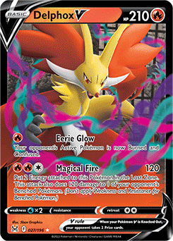 Delphox V 027/196 Pokémon card from Lost Origin for sale at best price