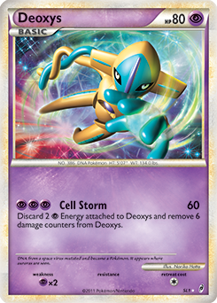 Shining Pokémon Pokémon card Deoxys SL1 from Call of Legends expansion