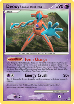 Deoxys 1/146 Pokémon card from Legends Awakened for sale at best price