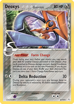 Carte Pokémon Deoxys 4/110 de la série Ex Fantômes Holon en vente au meilleur prix